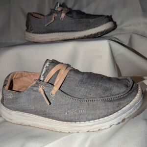 Hey Dude Gray Slip-On Loafers Comfortable Casual
